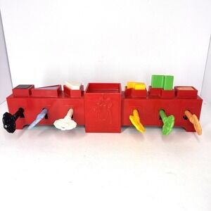 Vintage Keys Of Learning Toy Toddler Activity Motor Skills Preschool Toy
